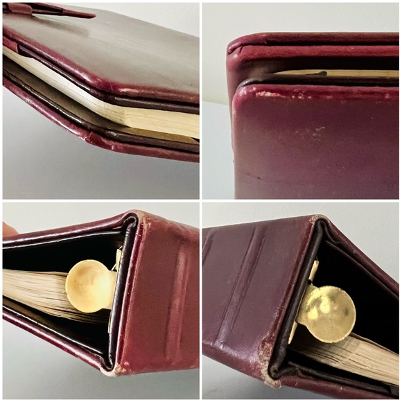Dinoffer New York rare vintage calf leather agenda / planner / Notebook 3 rings - Picture 13 of 16
